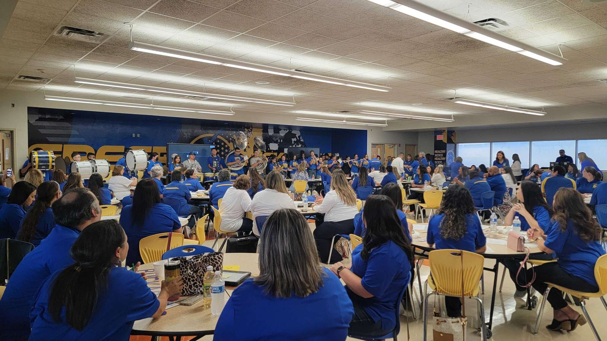 Students, Teachers & Faculty at Freer ISD Culture Training Kick-Off