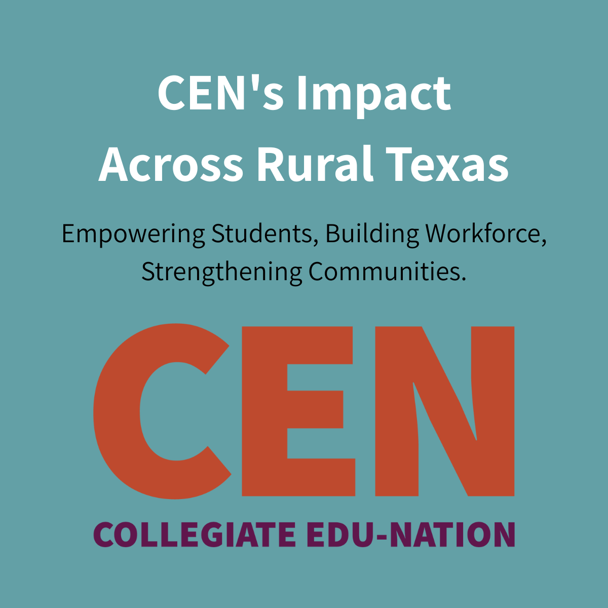 CEN's Impact Across Rural Texas (1) Collegiate Edu-Nation